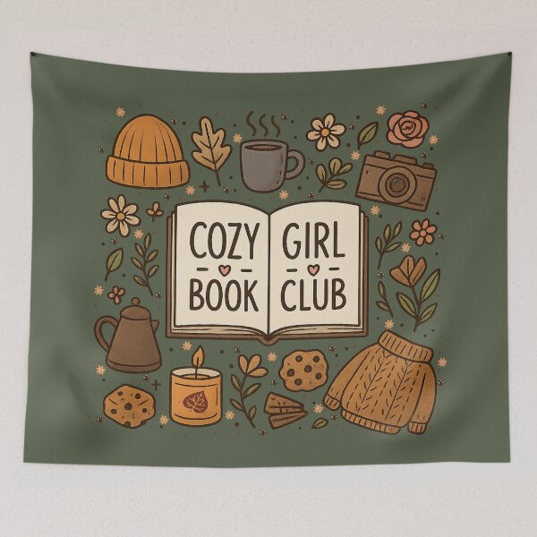 Item preview, Cozy Girl Book Club!! - Cozy Girl Book Club - Book Girl Club - Book-Loving Girl designed and sold by SoffyLee586.