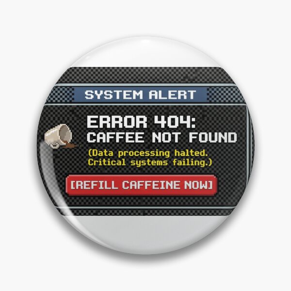 Item preview, Error 404 Coffee Not Found - Retro Pixel Art Data Analyst designed and sold by DataVibe.