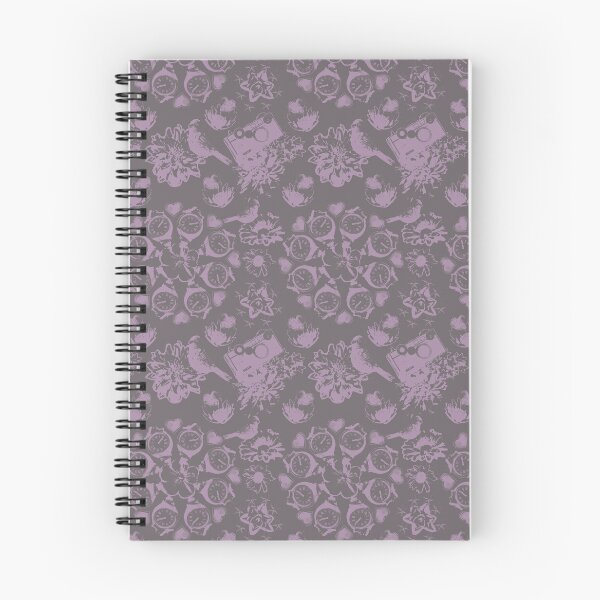Item preview, Floral Travel Snapshots Clustered Mauve on Brown designed and sold by Digitalmyth's Designs.