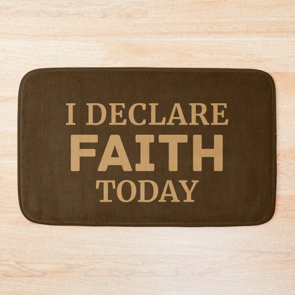 Item preview, I Declare Faith Today – Christian Faith Declaration Typography Design designed and sold by FaithStatement.