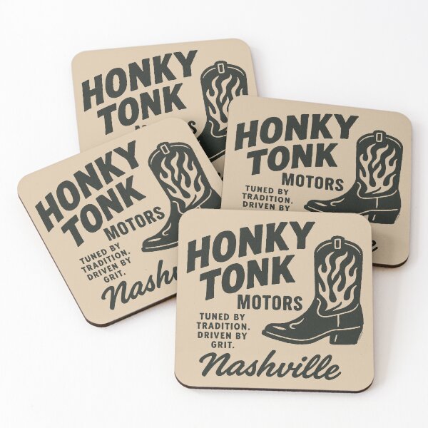 Item preview, Honky Tonk Motors – Tuned by Tradition, Driven by Grit designed and sold by Automotive Art by Greg.