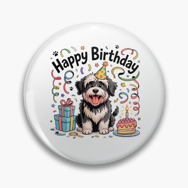 Item preview, Bergamasco Sheepdog Birthday designed and sold by TheAnimalZ00.