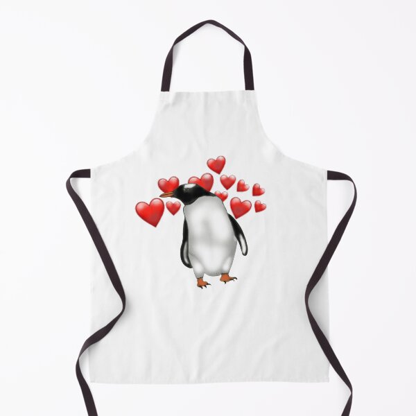 Item preview, Penguin with Hearts designed and sold by ArtAndBliss.