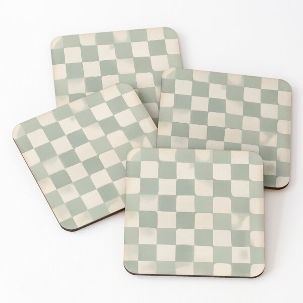 Item preview,  Sage Watercolor Checkerboard designed and sold by Monkeysalad.