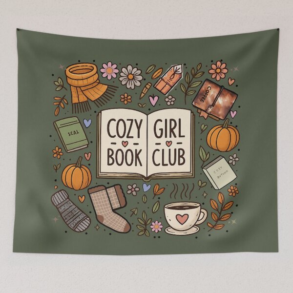 Item preview, Cozy Girl Book Club!! - Cozy Girl Book Club - Book Girl Club - Book-Loving Girl designed and sold by SoffyLee586.