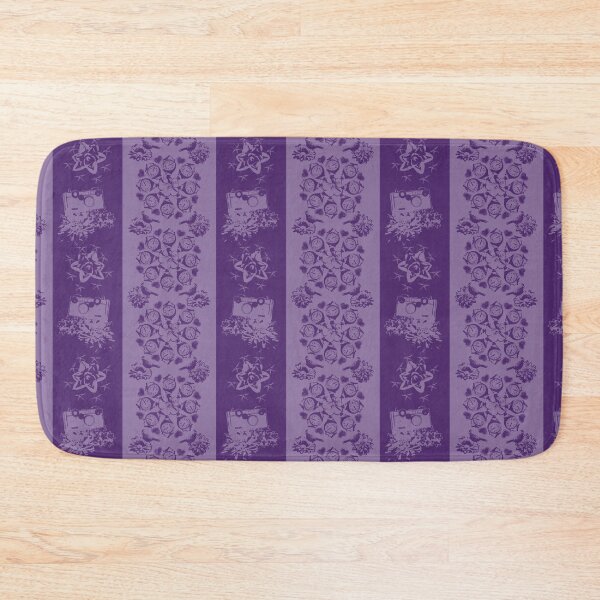 Item preview, Floral Travel Snapshots Striped Dark & Light Purple designed and sold by Digitalmyth's Designs.