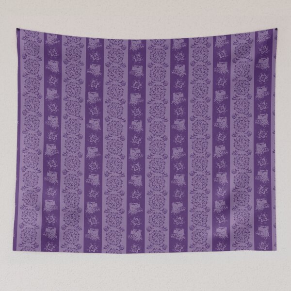 Item preview, Floral Travel Snapshots Striped Dark & Light Purple designed and sold by Digitalmyth's Designs.