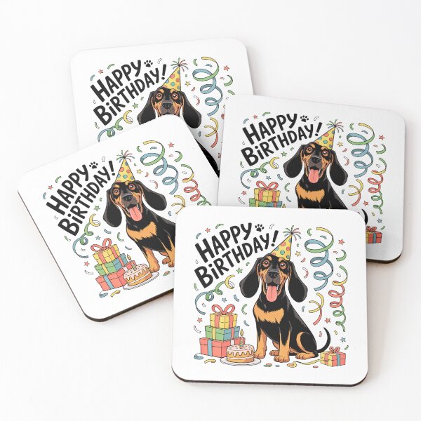 Item preview, Black And Tan Coonhound Birthday designed and sold by TheAnimalZ00.