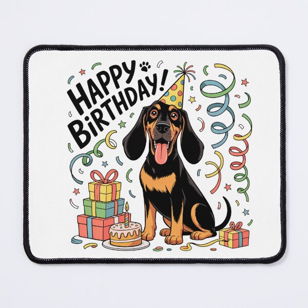 Item preview, Black And Tan Coonhound Birthday designed and sold by TheAnimalZ00.