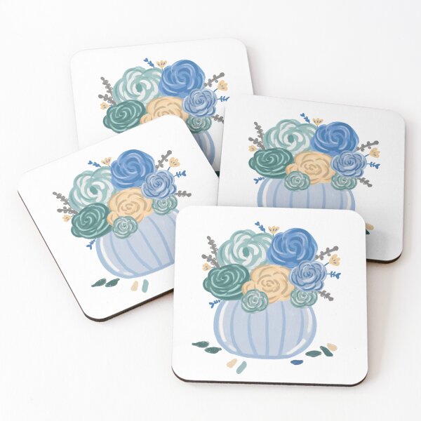 Item preview, BLUE AND GREEN FLOWERS designed and sold by arailustrada.