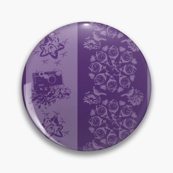 Item preview, Floral Travel Snapshots Striped Light & Dark Purple designed and sold by Digitalmyth's Designs.