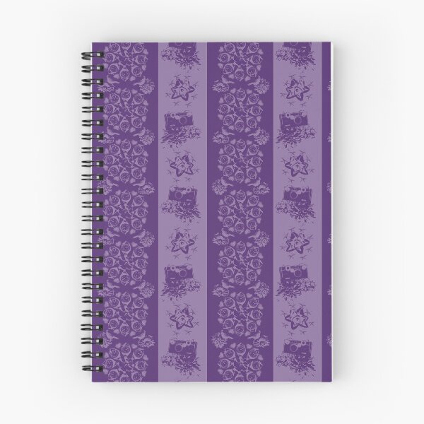 Item preview, Floral Travel Snapshots Striped Light & Dark Purple designed and sold by Digitalmyth's Designs.