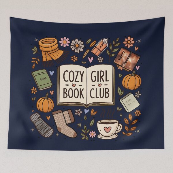 Item preview, Cozy Girl Book Club!! - Cozy Girl Book Club - Book Girl Club - Book-Loving Girl designed and sold by SoffyLee586.