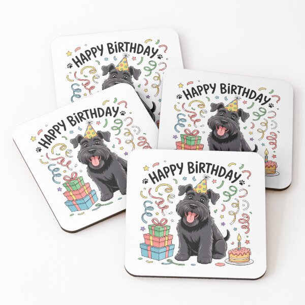 Item preview, Black Russian Terrier Birthday designed and sold by TheAnimalZ00.
