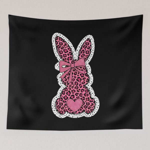 Item preview, Girls Pink Leopard Easter Bunny designed and sold by KroghDs.