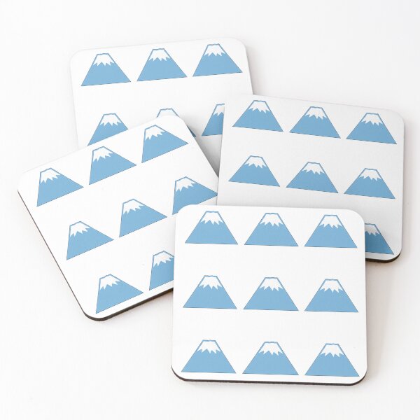 Item preview, Simple Japanese Logo - Three Mt. Fuji / Fujisan Silhouettes (blue version) designed and sold by Studio-MiMi.