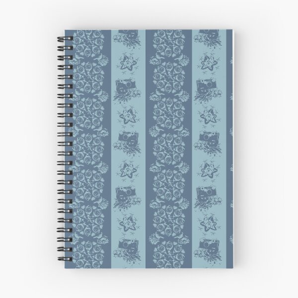Item preview, Floral Travel Snapshots Striped Light & Dark Teal designed and sold by Digitalmyth's Designs.