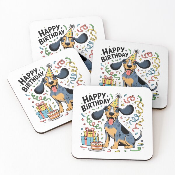 Item preview, Bluetick Coonhound Birthday designed and sold by TheAnimalZ00.