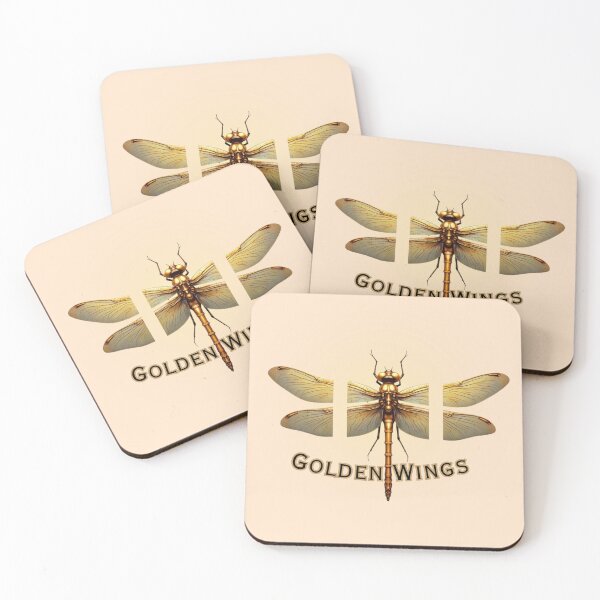 Item preview, Golden Wings: Ethereal Dragonfly Shiny Glow Design  designed and sold by PriyaMagic.