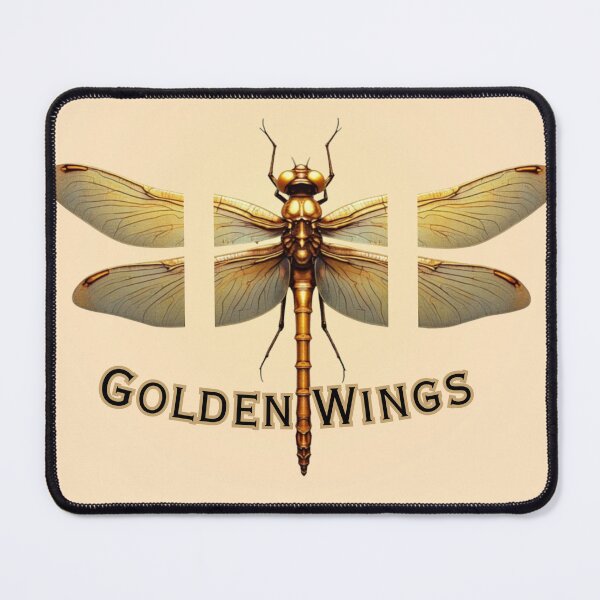 Item preview, Golden Wings: Ethereal Dragonfly Shiny Glow Design designed and sold by PriyaMagic.