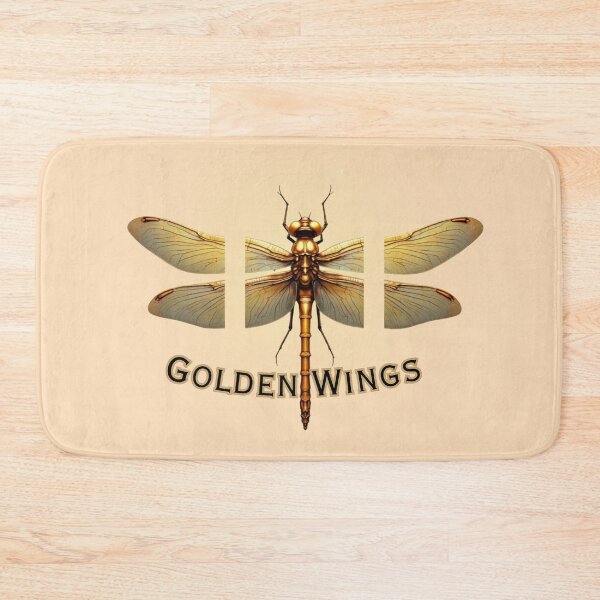 Item preview, Golden Wings: Ethereal Dragonfly Shiny Glow Design  designed and sold by PriyaMagic.