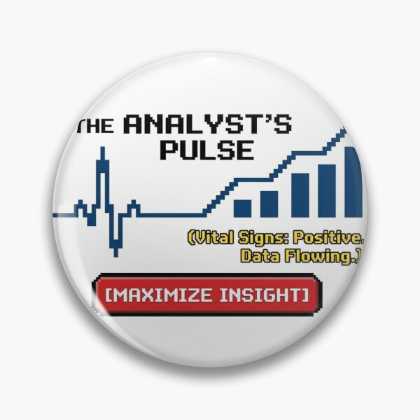 Item preview, The Analyst's Pulse - Heartbeat Growth Chart Data Science designed and sold by DataVibe.