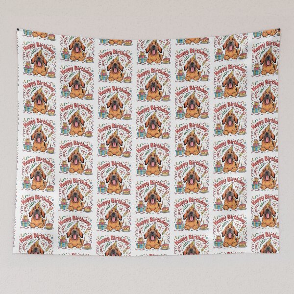 Item preview, Cumpleaños de Bloodhound designed and sold by TheAnimalZ00.