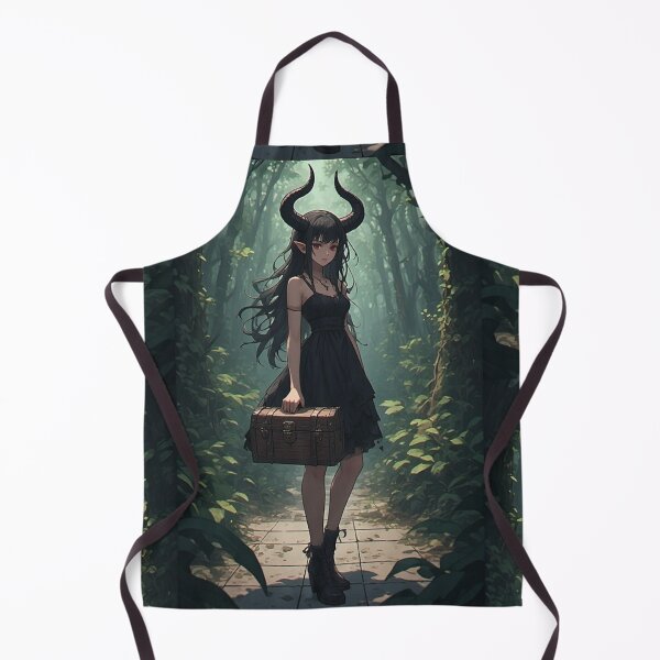 Item preview, Gothic girl holding a chest designed and sold by ArtsJulian.