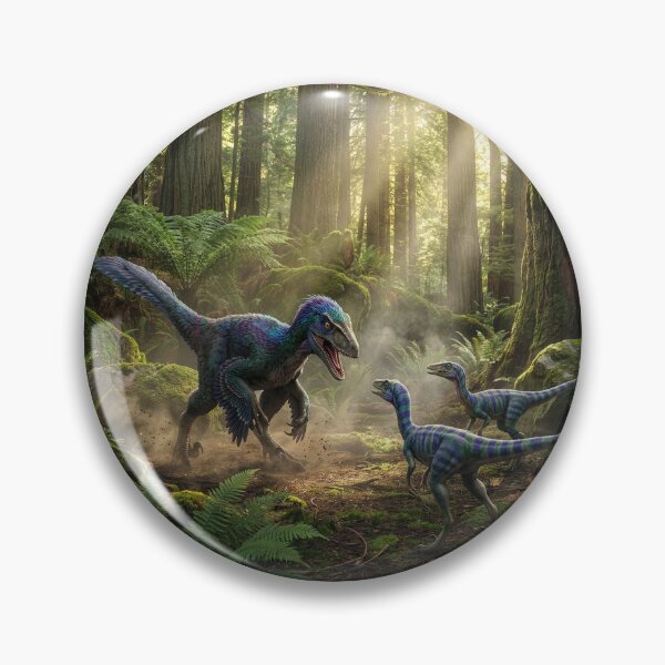 Item preview, Velociraptor Meets Two Compsognathus designed and sold by Tridentulus.