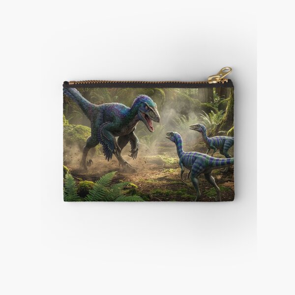 Item preview, Velociraptor Meets Two Compsognathus designed and sold by Tridentulus.