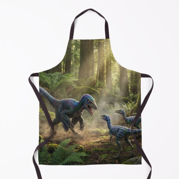 Item preview, Velociraptor Meets Two Compsognathus designed and sold by Tridentulus.