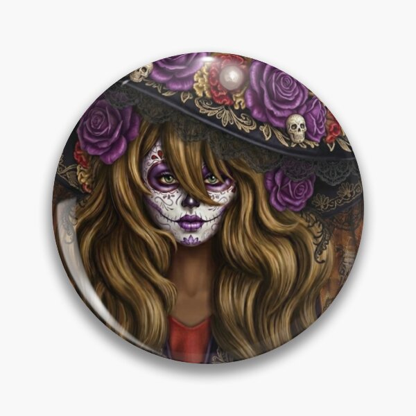 Item preview, Purple Rose Catrina: Day of the Dead Elegance designed and sold by KabronX.