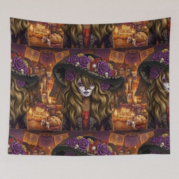 Item preview, Purple Rose Catrina: Day of the Dead Elegance designed and sold by KabronX.