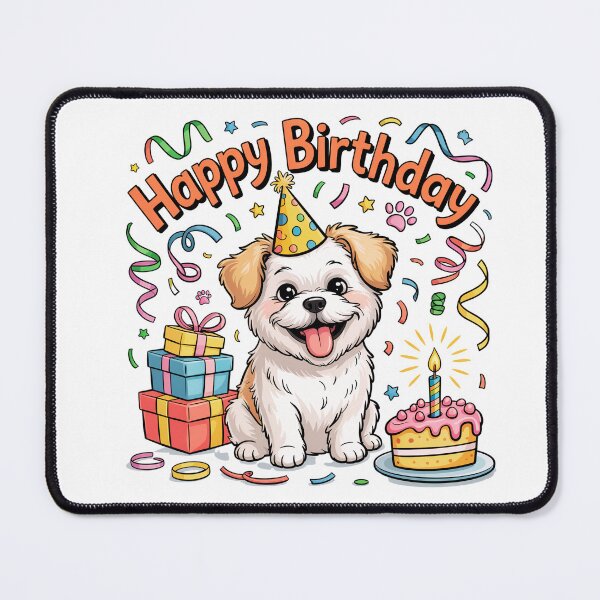 Item preview, Bolognese Dog Birthday designed and sold by TheAnimalZ00.