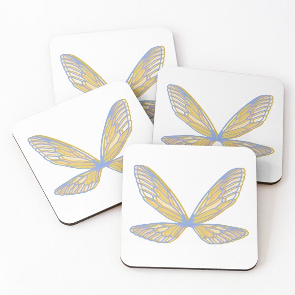 Item preview, Fairy wings - yellow and blue designed and sold by serenebookworm.