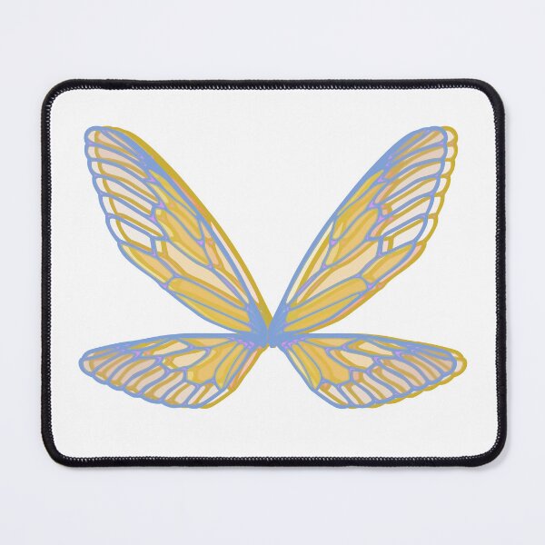 Item preview, Fairy wings - yellow and blue designed and sold by serenebookworm.