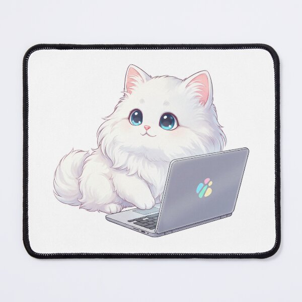Item preview, Programmer Kitten - Kawaii Illustration designed and sold by Redwal15.