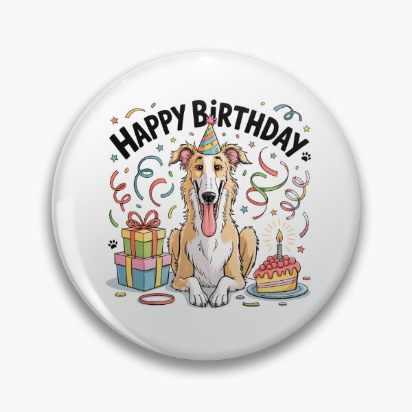 Item preview, Cumpleaños del Borzoi designed and sold by TheAnimalZ00.