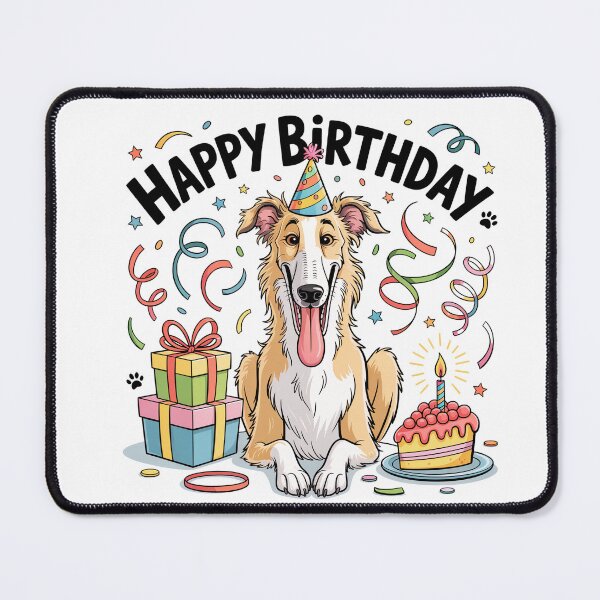 Item preview, Borzoi Birthday designed and sold by TheAnimalZ00.