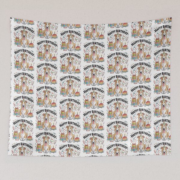 Item preview, Borzoi Birthday designed and sold by TheAnimalZ00.