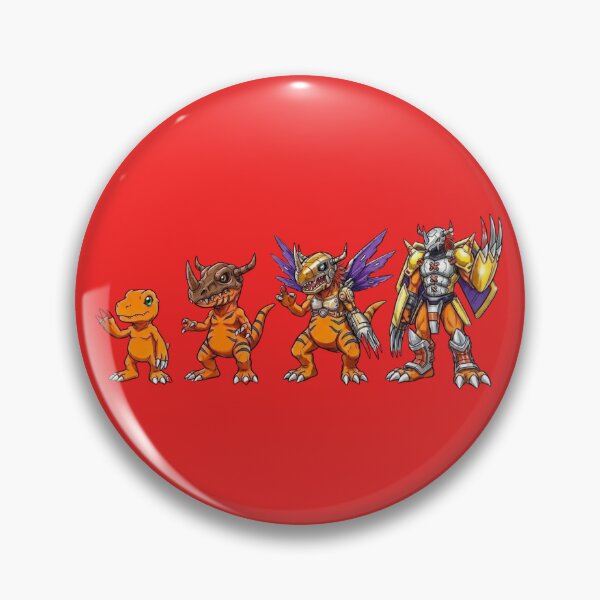 Item preview, Orange Digital Warrior Evolution - Retro Monster Art designed and sold by ChaosModeArt.
