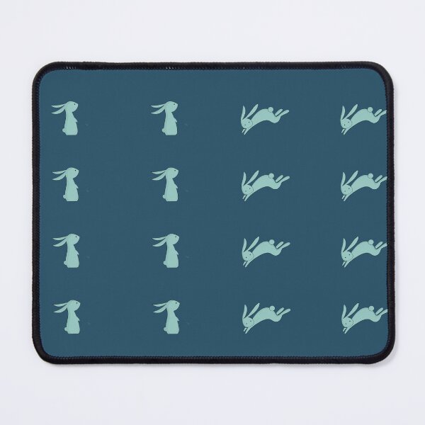 Item preview, Cute Blue Bunny Seamless Pattern Minimalist Rabbit Design designed and sold by FestivityFinds.