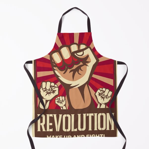 Item preview, Retro Revolutionary Poster - "Revolution" Wake Up And Fight! Fists Raised designed and sold by Hipatye26.
