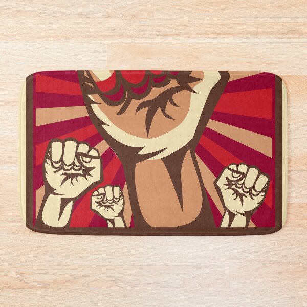 Item preview, Retro Revolutionary Poster - "Revolution" Wake Up And Fight! Fists Raised designed and sold by Hipatye26.