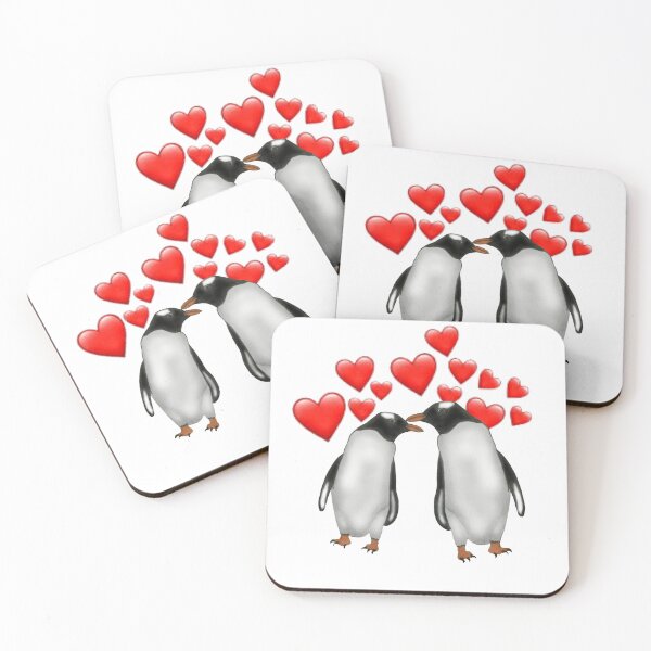 Item preview, Penguins in Love designed and sold by ArtAndBliss.