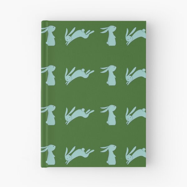 Item preview, Cute Blue Bunny Seamless Pattern on Green Background designed and sold by FestivityFinds.