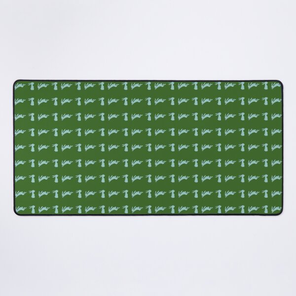 Item preview, Cute Blue Bunny Seamless Pattern on Green Background designed and sold by FestivityFinds.
