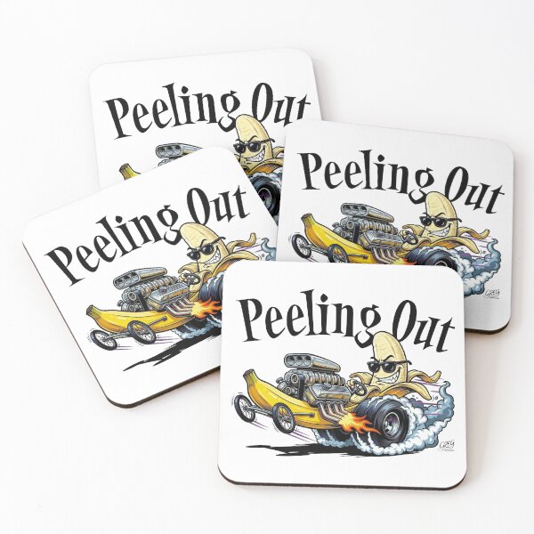 Item preview, Peeling Out – Wild Banana Hot Rod designed and sold by Automotive Art by Greg.