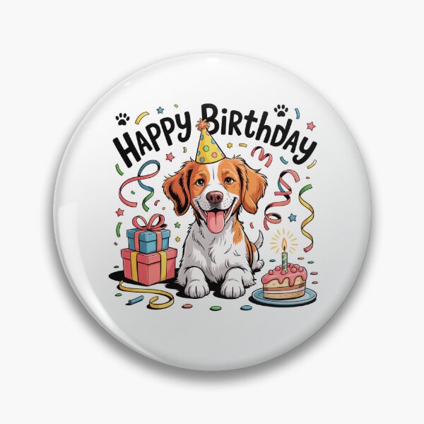 Item preview, Brittany Spaniel Birthday designed and sold by TheAnimalZ00.