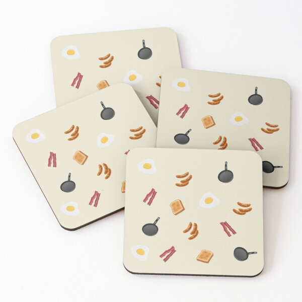 Item preview, Breakfast Eggs Sausage Bacon Pan Food Stickers Prints Posters Wall Art Magnet Home Coffee Cup Decoration TShirt Stationary Notebook Magnet Hat Kitchen Work School Office Redbubble Shop designed and sold by Saritas Boutique Shop.